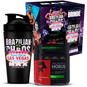 PACK HÓRUS INVASÃO VEGAS POTE SABOR MOJITO 300G + COQUETELEIRA