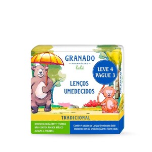 Granado Kit Bebê Lenço Tradicional Leve 4 Pague 3