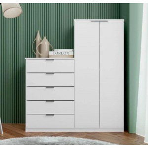 Cômoda Sapateira Bartira Roma com 2 Portas e 5 Gavetas - 122cm de largura