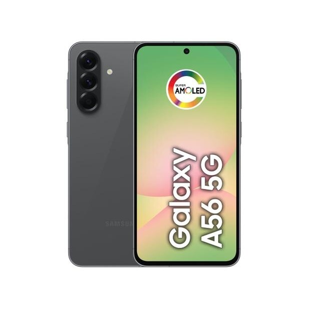 Smartphone Samsung Galaxy A56 128GB 5G 8GB RAM Preto 67" Câm Tripla + Selfie 12MP