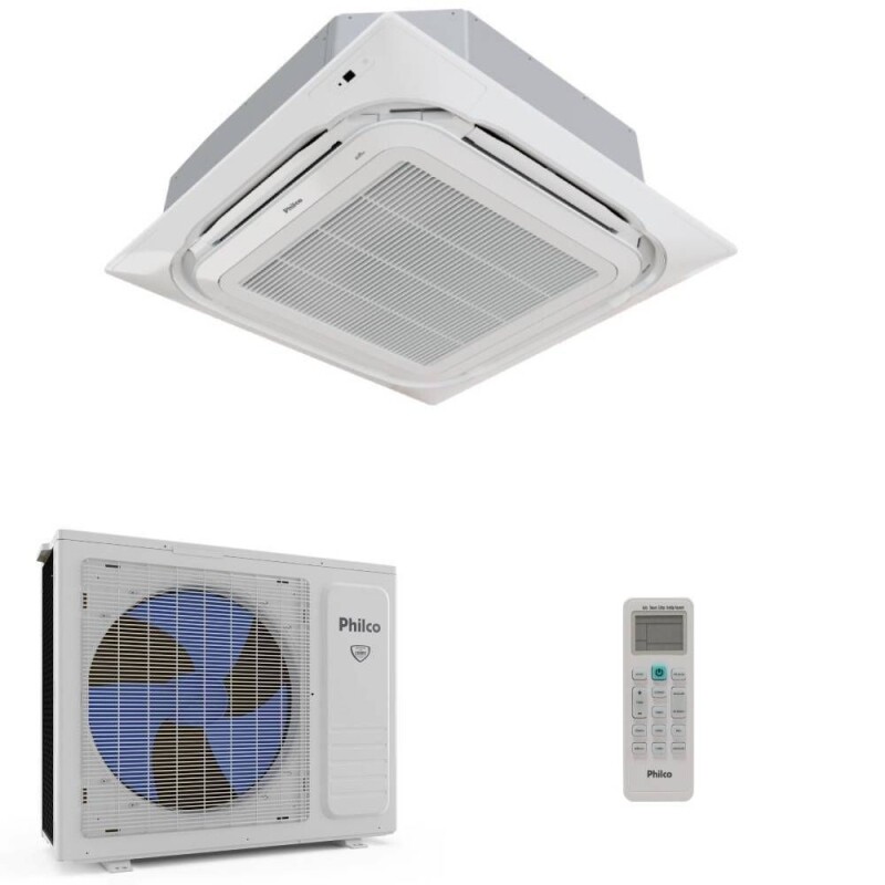 Ar Condicionado Cassete Philco Eco Inverter 24000 BTUs Quente E Frio 220V