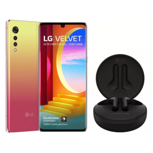 Smartphone LG Velvet 128GB 6GB 4G Tela 6,8” + Fone de Ouvido Tone Free