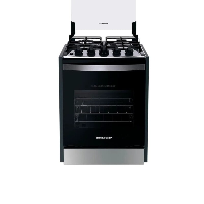 Fogão de Embutir à Gás 4 Bocas Brastemp BYO4EB Inox Bivolt