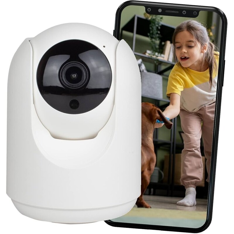 Câmera de Segurança Haiz Wi-fi Mini Botz 1080p Full HD 2mp Compatível Com Alexa Bivolt HZ-X1-P45