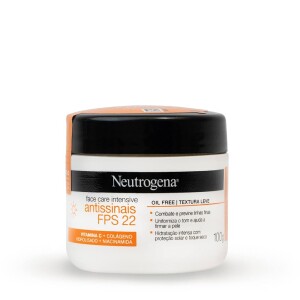 Neutrogena Hidratante Facial Antissinais Face Care Intensive FPS 22 100g