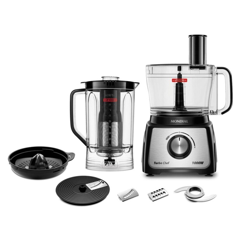 Multiprocessador Turbo Chef 7 em 1 Mondial MPN-01-BE Preto 127V - CASA & VIDEO | Produtos para Casa!