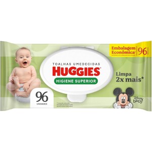 HUGGIES Lenços Umedecidos Huggies Max Clean - 96 Lenços