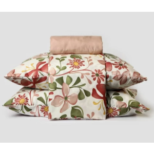 Jogo de cama microfibra Ruth floral multicor - CASAL Multicor