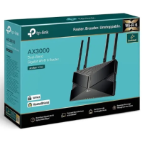 Roteador TP-LINK AX3000 WiFi 2,5 Gigabit, Dual Band Mesh, OFDMA, MU-Mimo, WPA3