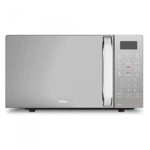 Micro-Ondas Philco 20L Branco com Porta Espelhada - PMO23EB