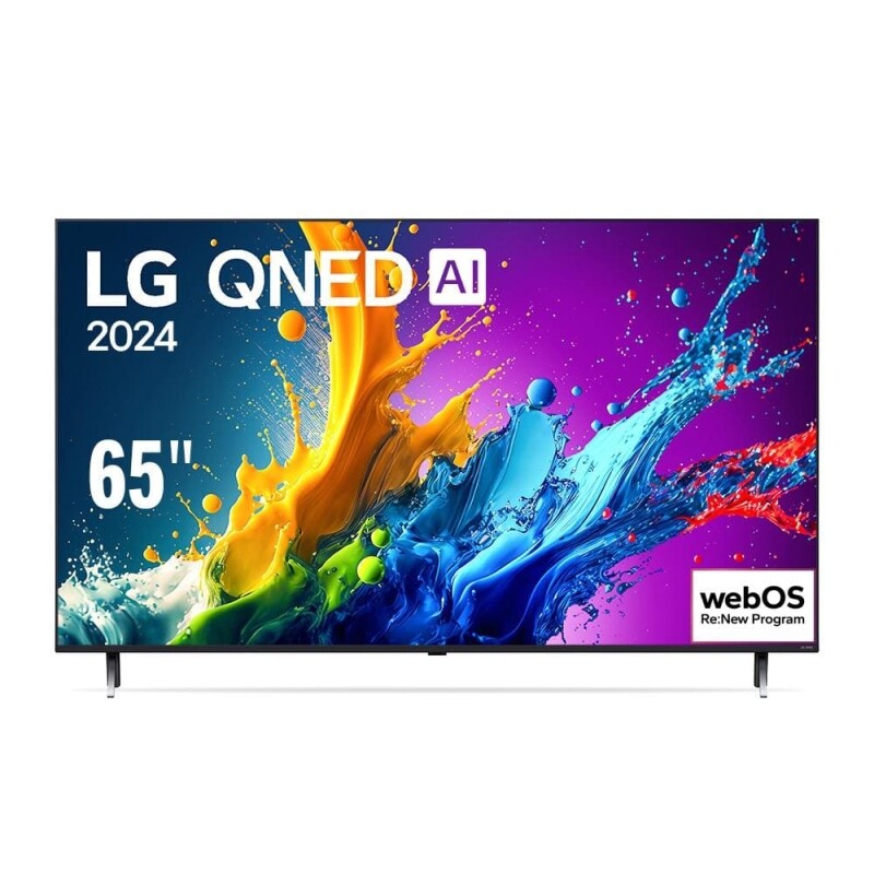 Smart TV 4K 65" LG QNED 65QNED80T com Processador a5 Ger7 AI Design Super Slim Alexa/Chromecast integrado e webOS 24