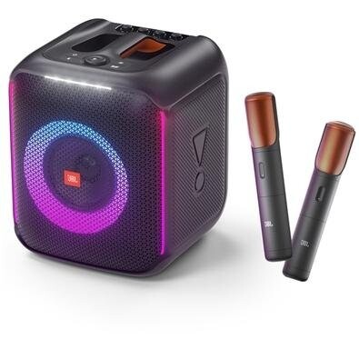 Caixa de Som JBL Partybox Encore com 2 Microfones Sem Fio Light Show Bluetooth USB 100W RMS Preto - 58035034