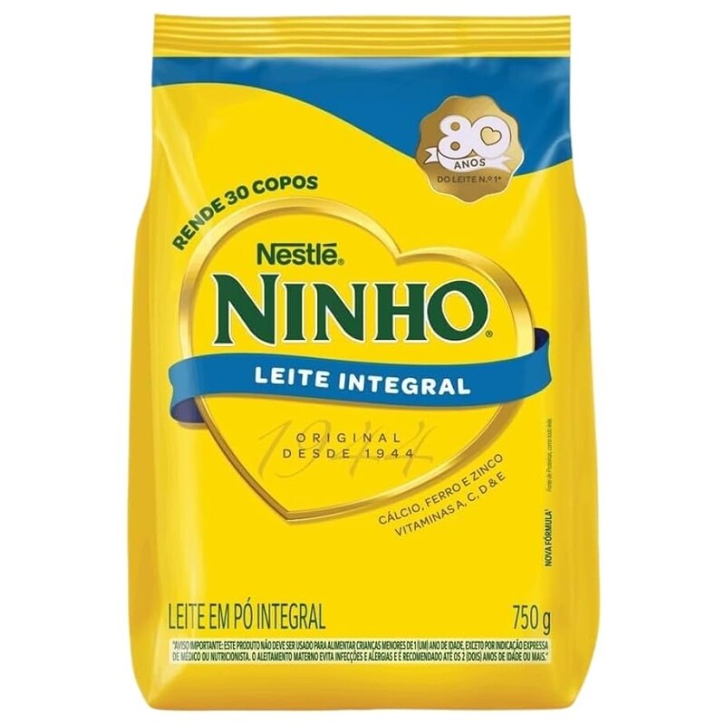 Ninho Leite Po Integral Pacote 750g