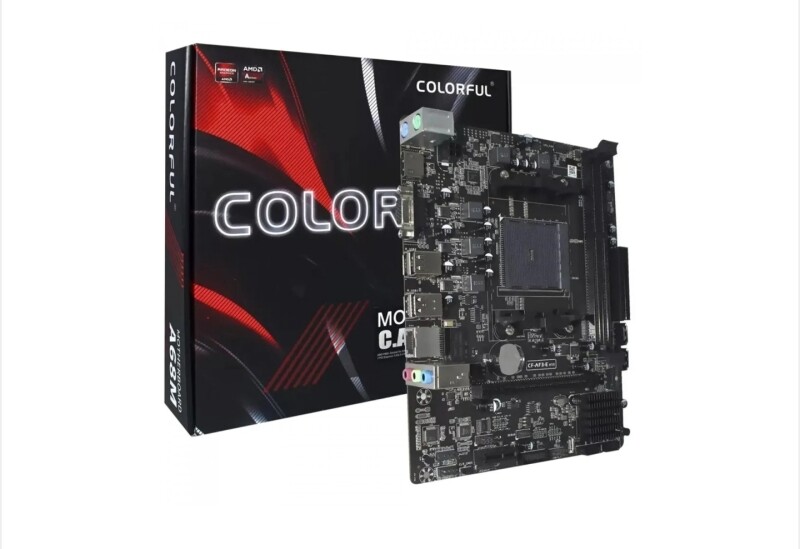 Placa Mãe Colorful C.A68M-E V15 Chipset A68H AMD FM2 MATX DDR3