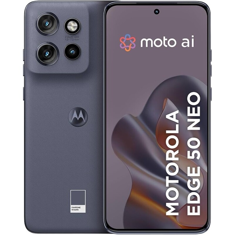 Smartphone Motorola Edge 50 Neo 5G - 256GB 16GB (8GB RAM+8GB Ram Boost) 50MP Sony Camera Moto AI Ultrarresistencia milit