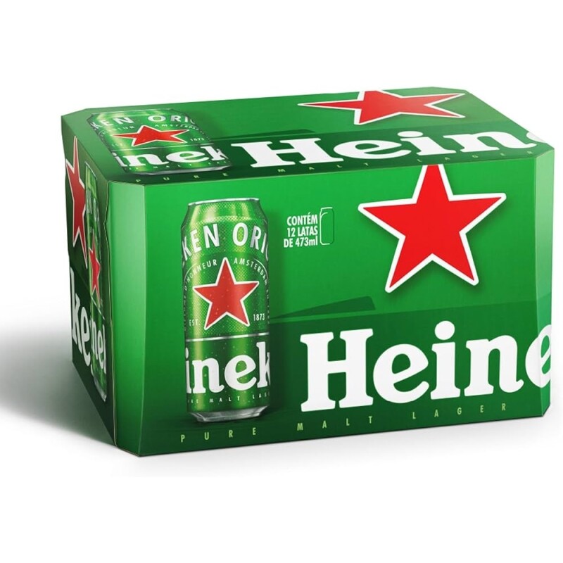 Heineken Cerveja Lata 473ml Pack 12 Unidades