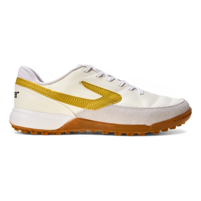 Chuteira Masc/femi Society Titanium X Branco/dourado Topper