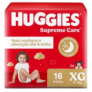 Huggies Fralda Supreme Care XG 16 Un