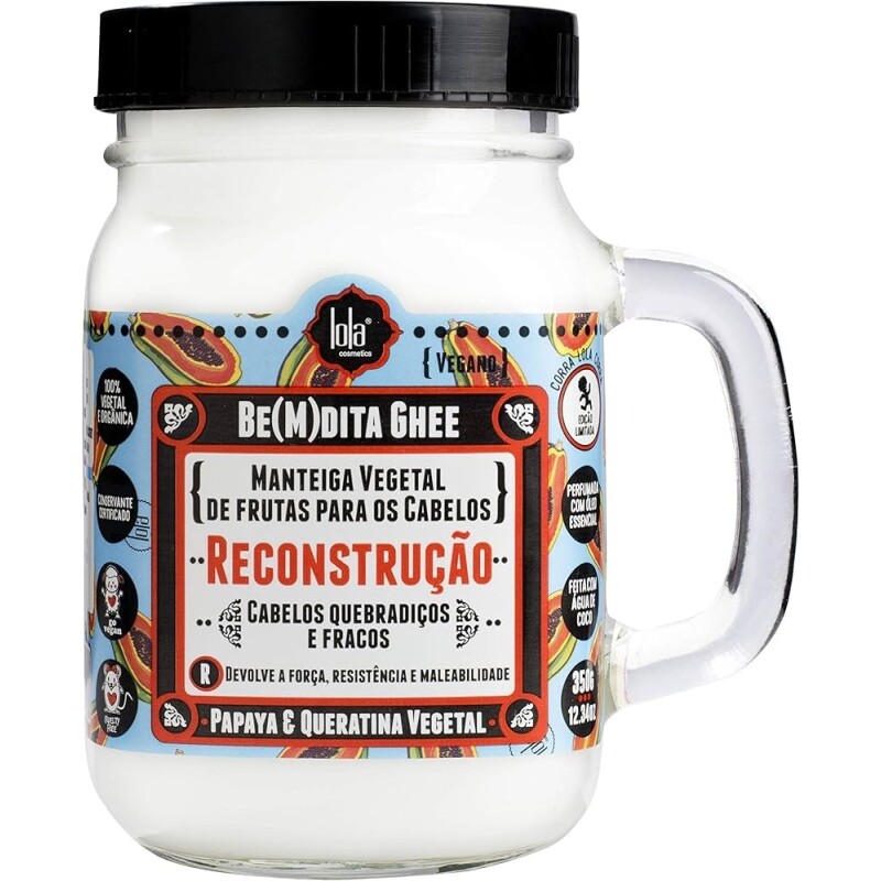 Lola Cosmetics Be(M) dita Ghee Reconstrução - Máscara 350g Branco