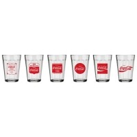 Conjunto de Copos Linha do Tempo Copo Americano Coca-Cola 190ml – 6 Peças