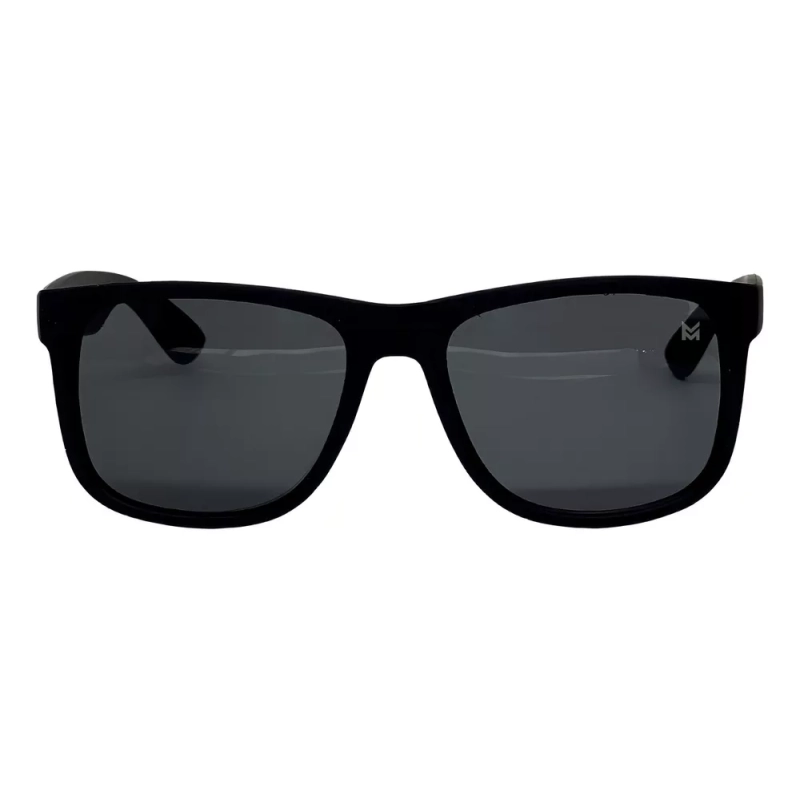 Óculos De Sol Masculino Quadrado com Proteção Uv400 Preto + Case