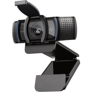 Webcam Full HD Logitech C920s com Microfone Embutido e Proteção de Privacidade para Chamadas e Gravações em Video Widescreen 1080p - Compatível com Lo