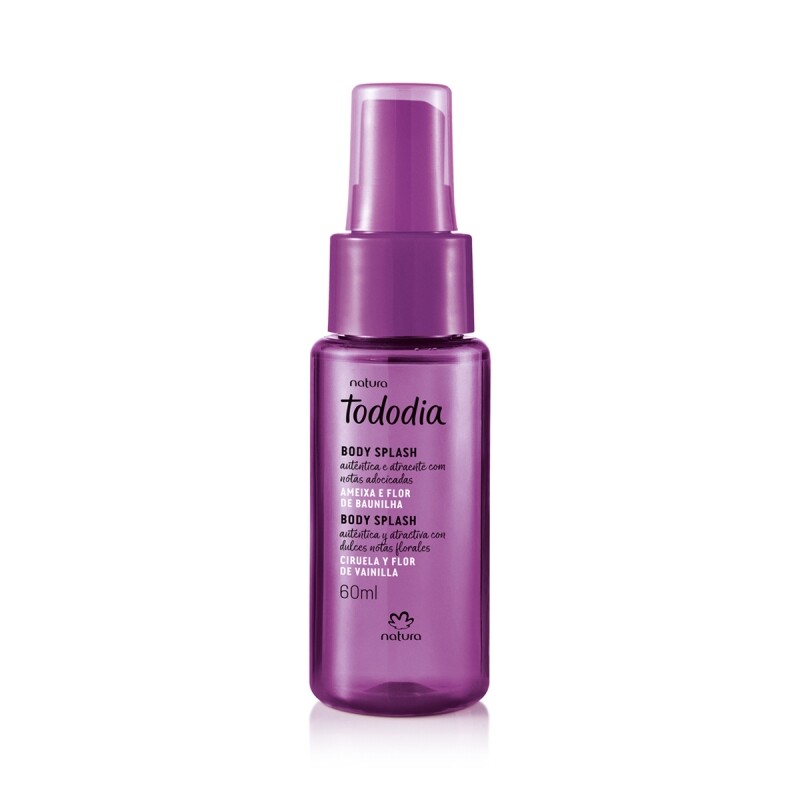 Body Splash Desodorante Colônia Tododia Ameixa e Flor de Baunilha 60 ml