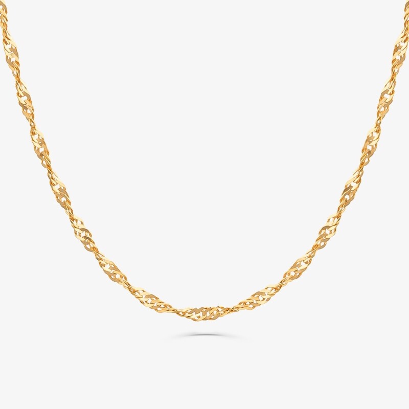 Corrente Singapura em Ouro Amarelo 18k - 45cm