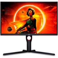 Monitor Gamer AOC 24.5" LED FHD Wide 240Hz 0.5ms HDMI e DisplayPort 119,9% sRGB HDR 10 FreeSync Premium VESA - 25G3ZM