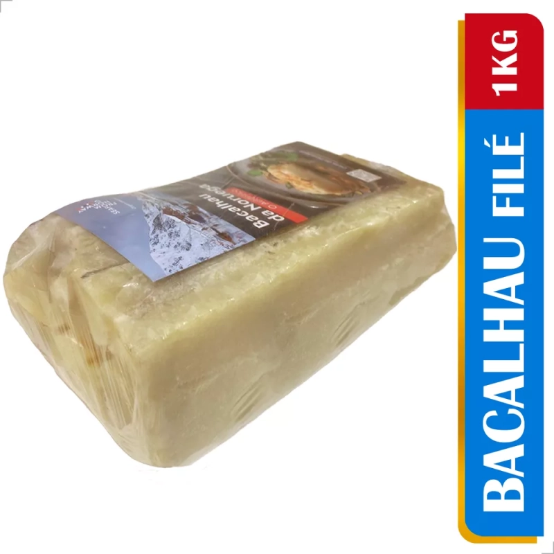 Filé De Bacalhau Do Porto 1kg (legítimo) - 100% Limpo