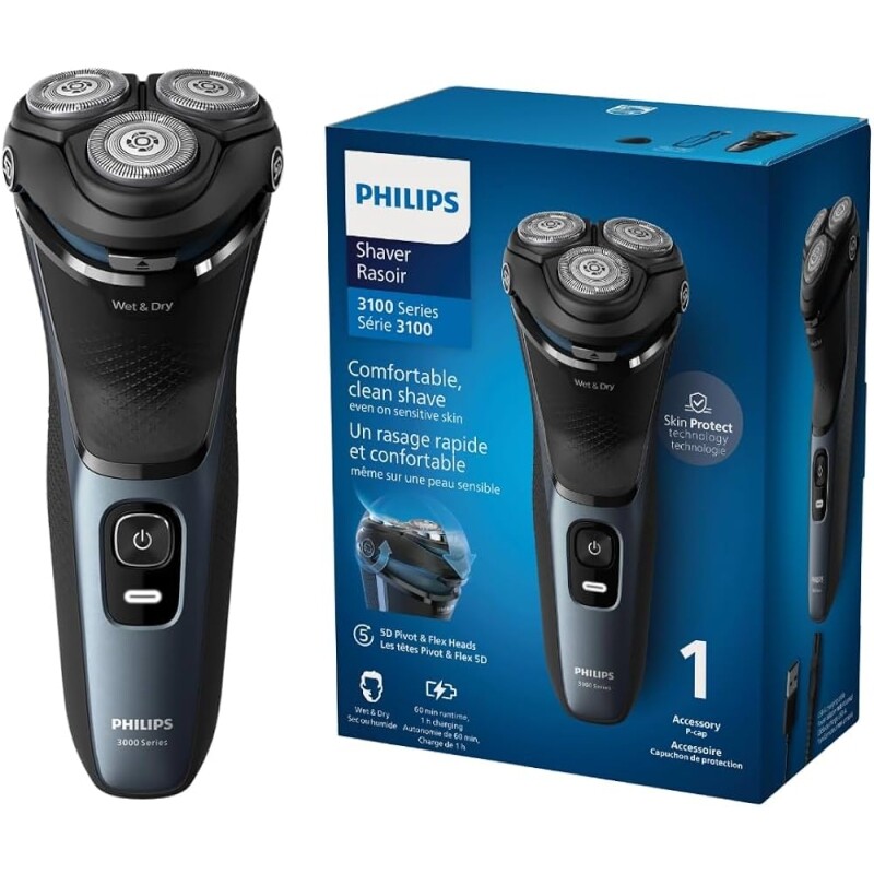Philips Barbeador Elétrico Uso Seco e Molhado 5D - S3144