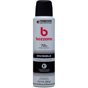 4 Unidades Desodorante Bozzano Aerossol Invisível Branco 150ml