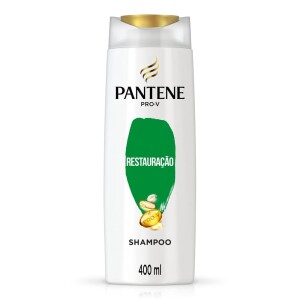 Pantene - Shampoo Restauração Reparação de Danos a Cada Uso com Óleo de Argan Tratamento Capilar 400 ml
