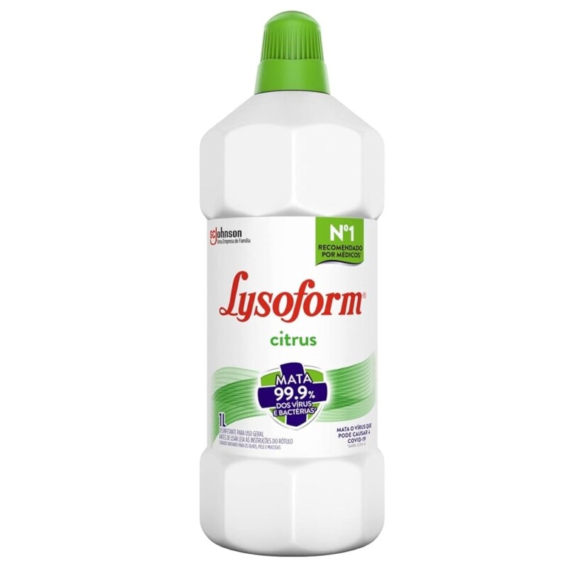 2 Unidades Desinfetante Lysoform Citrus - 1L