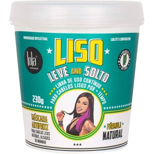 Liso Leve e Solto Máscara 230g  Lola Cosmetics