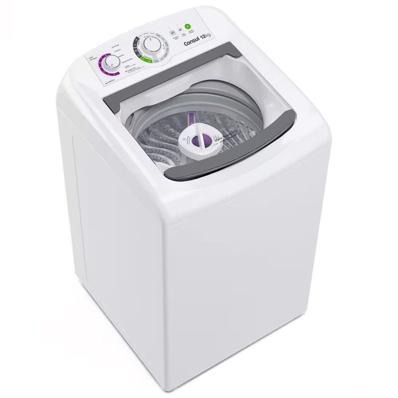 Lavadora de Roupas Consul 12kg CWH12BB com Dosagem Econômica e Ciclo Edredom Branca - 110V