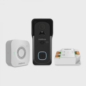 Kit Intelbras Video Porteiro WI-FI Allo W5 + Campainha Inteligente