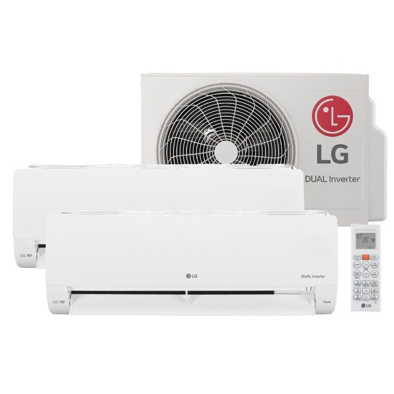 Ar-Condicionado LG Dual Inverter Voice +AI Bi-Split 16.000 BTUS (9.000+9.000 BTU) Frio 220V S32Q16SA181