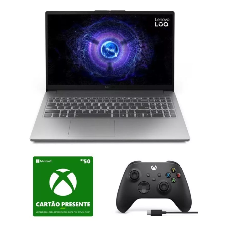 Lenovo Loq-e I5 Rtx3050 16gb+controle Xbox Pc+gift Card R$50