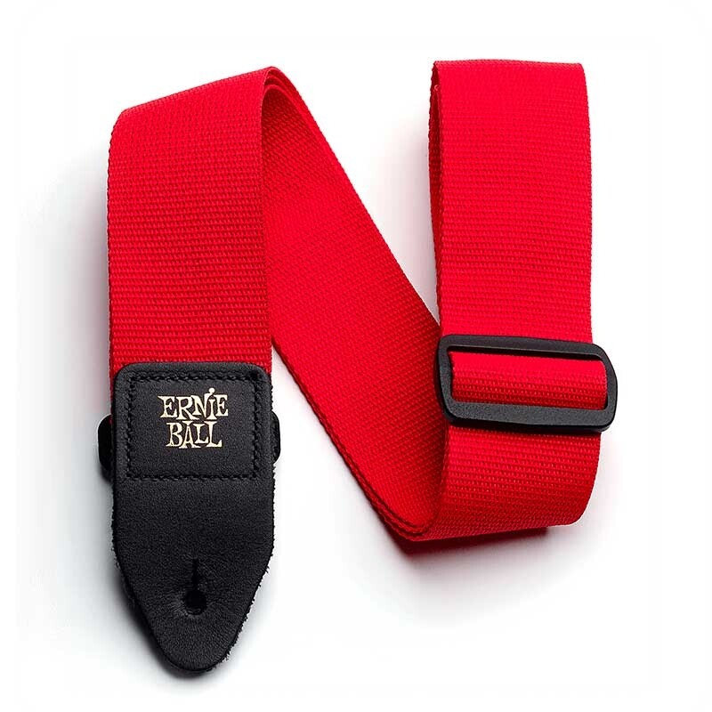 Correia Ernie Ball Vermelha em Polipropileno para Guitarra ou Violão ::