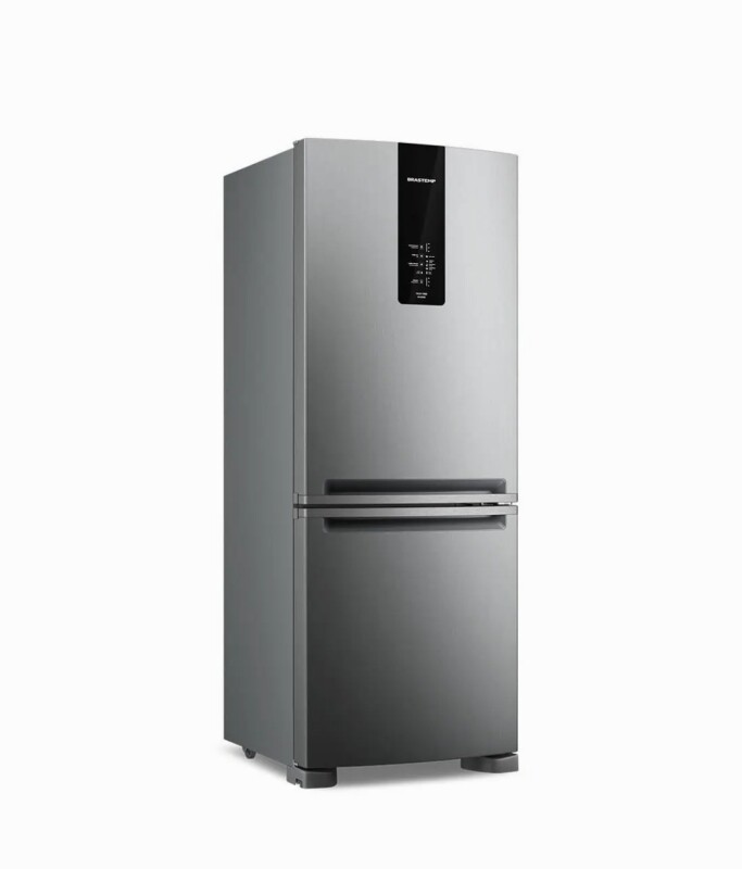 Refrigerador Brastemp Inverse Frost Free A+++ 447 Litros Inox com Smart Flow e Fresh Box - BRE57FK - 110V