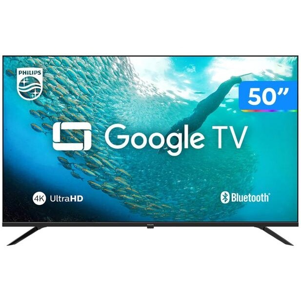 Smart TV 50" 4K UHD D-LED Philips Série 7019 VA Wi-Fi Bluetooth Google Assistente 3 HDMI 2 USB - 50PUG7019/78