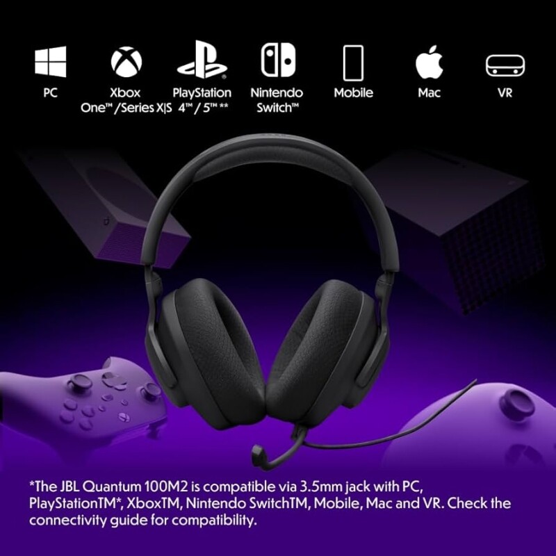 Headset JBL Quantum 100 M2 Fone De Ouvido Com Fio