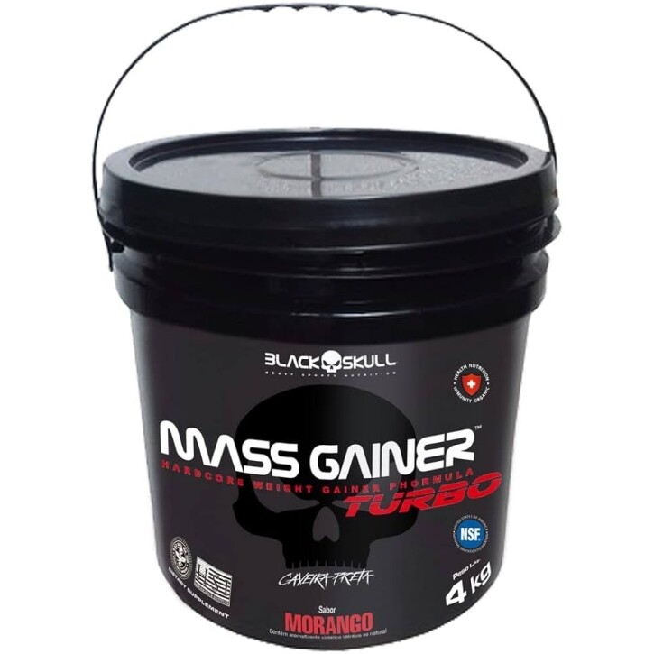 HIPERCALÓRICO MASS GAINER TURBO MORANGO - 4KG