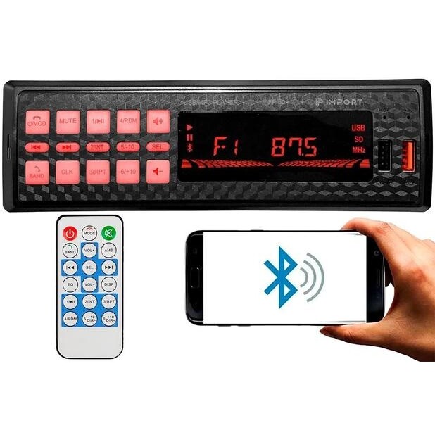 Aparelho mp3 De Som Carro Automotivo Bluetooth Pendrive Sd Rádio universal