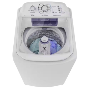 Lavadora de Roupas Electrolux LAC12 Branca com Turbo Economia Silenciosa Cesto Inox e Tecnologia Jet&Clean - 12kg