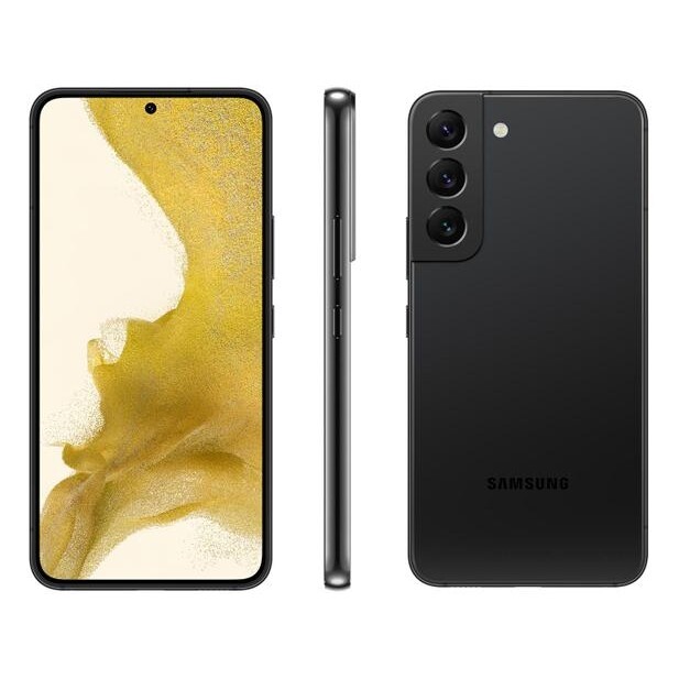 Smartphone Samsung Galaxy S22 128GB Preto 5G Octa-Core 8GB RAM 61" Câm Tripla + Selfie 10MP Dual Chip