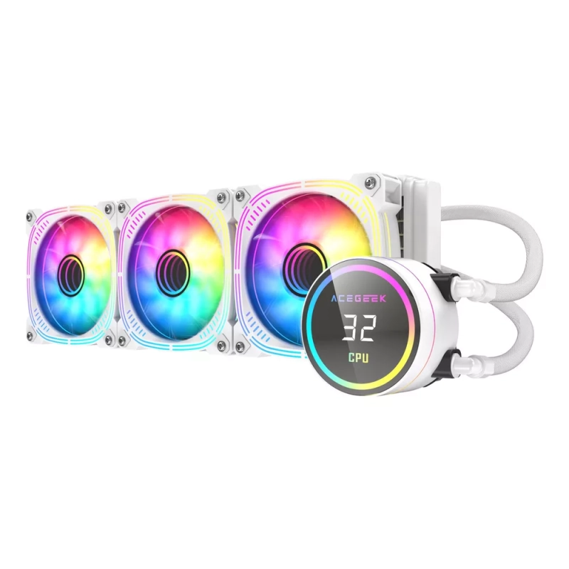 Water Cooler Acegeek Temp C360 Argb 360mm Branco