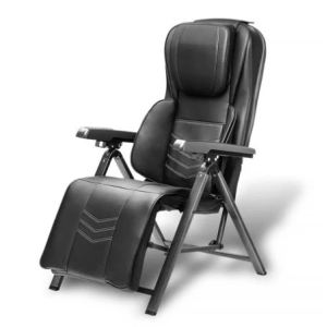 Cadeira de Massagem Dobrável com Aquecimento e Vibração Portátil Preta Multi - HC199