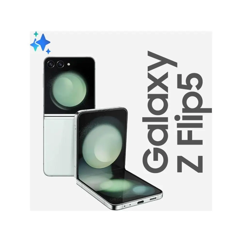 Smartphone Samsung Z Flip 5 512GB Verde Claro 5G Snapdragon 8GB RAM 6,7" Câm Dupla + Selfie 10MP Dual Chip